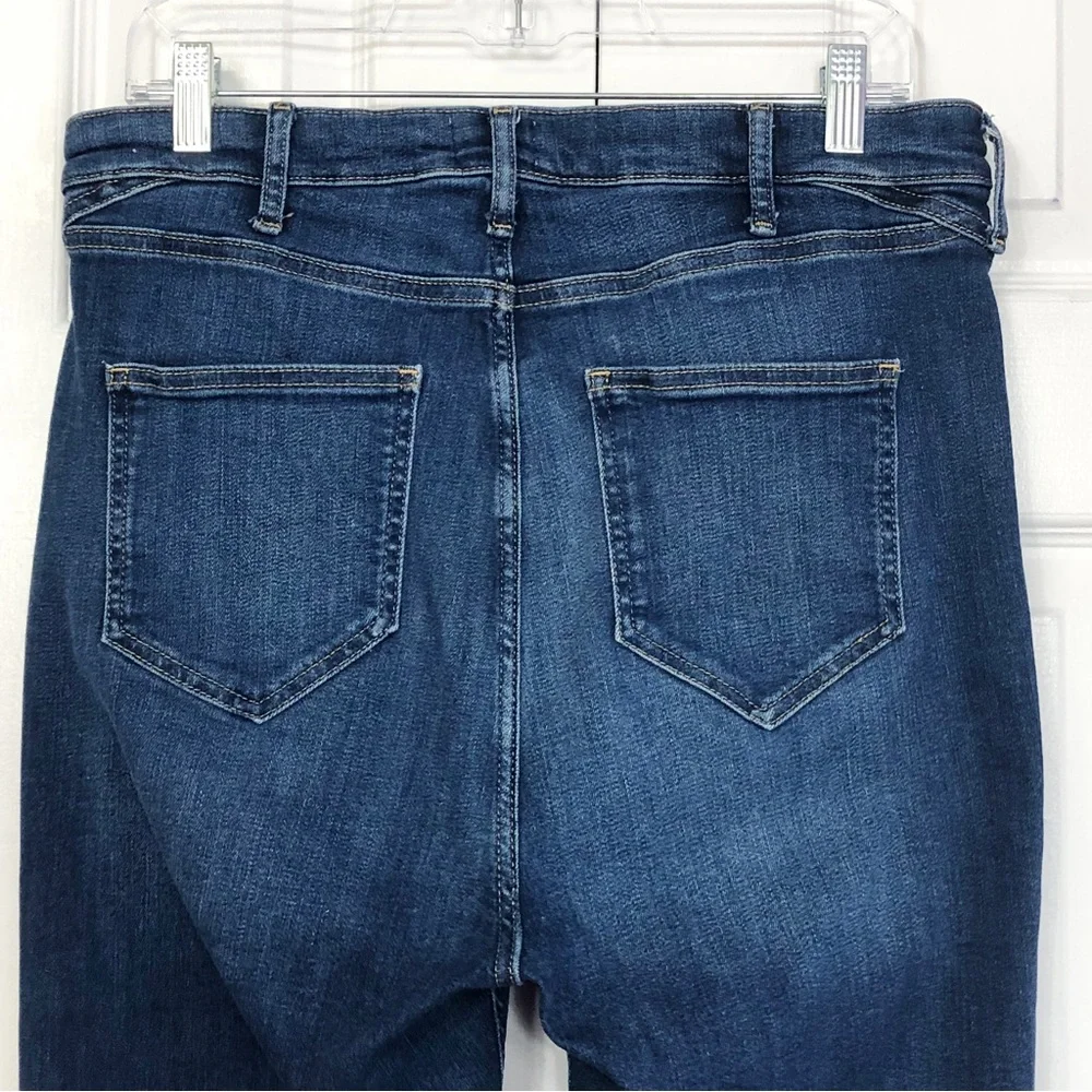 River Island Plus Dark Wash Denim High-Rise Skinny Ankle Jeans 14